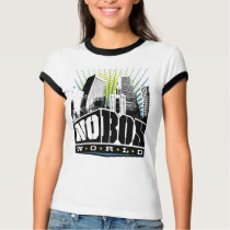 NO BOX WORLD LADIES RINGER t-shirts