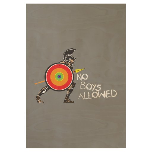 No Boys Allowed! Wood Poster Zazzle