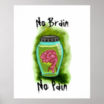 No Brain No Pain Poster