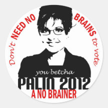 No Brains Sticker