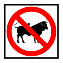 No Bull Highway Sign posters by wesleyowns No Bull Highway Sign posters