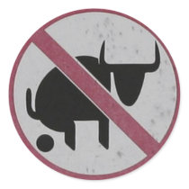 NO BULL-SHIT STICKER