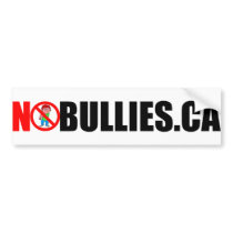 NO BULLIES BUMPER STICKERS