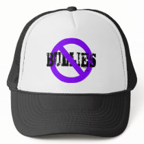 No Bullies purple Mesh Hats