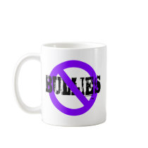 No Bullies purple Mug