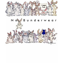 No Bunderwear 21 Funny Cartoon Rabbits t-shirts
