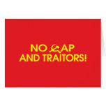 No Cap And Traitors! Cards