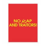 No Cap And Traitors! Postcard