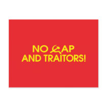 No Cap And Traitors! postcards