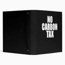 No Carbon Tax 3 Ring Binder