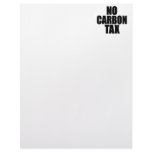 No Carbon Tax Customized Letterhead