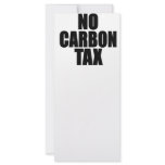 No Carbon Tax Custom Rack Card