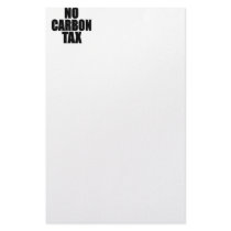 No Carbon Tax Stationery