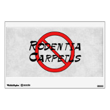 No Carpet Rats Wall Skin