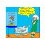 No Catch Cat Food Cartoon Post Card