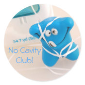 No Cavity Club! sticker