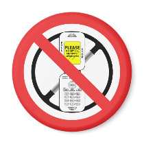 NO Cell Phones While Driving - Magnet by carlj56 NO Cell Phones While Driving - Magnet