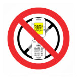 NO Cell Phones While Driving - Poster