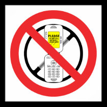 NO Cell Phones While Driving - Poster posters
