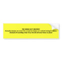 NO CHILD LEFT BEHIND! bumper stickers