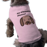 No Chocolate Please dog t-shirt pet clothing