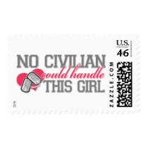 No Civilian could handle this Girl Postage