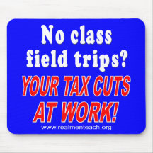 No class field trips (blue) mouse pads