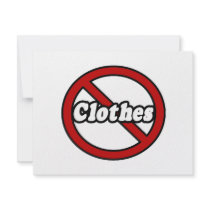 No Clothes Invites