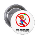 NO CLOWNS BUTTON