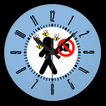 No Coffee Bees wall clocks