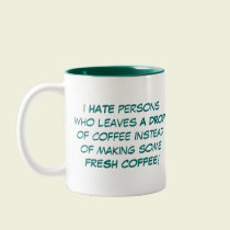 No Coffee mugs