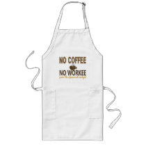 No Coffee No Workee Financial Analyst Aprons