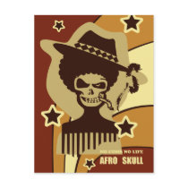 music, hiphop, rock, afro, skull, illustration, monotone, graphics, funny, humor, michael, black, tribal, wild, surfing, club, dance, boy, dancing, motorcycle, cool, art, vintage, street, surfer, pop, band, gothic, biker, hip-hop, rap, hip hop, skeleton, skulls, punk, wild-boyz, skater, rocker, Postcard with custom graphic design