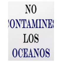 No Contamines Los Oceanos letterhead