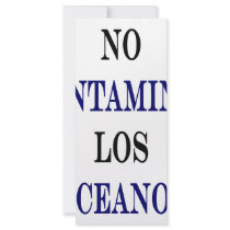 No Contamines Los Oceanos rack cards