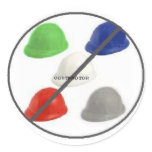 No Contractors Round Stickers