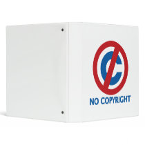 No Copyright 3 Ring Binders