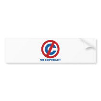 No Copyright Bumper Sticker