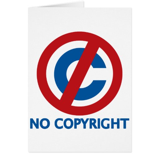No Copyright Greeting Card Zazzle