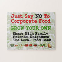 No Corporate Food Jigsaw Puzzles