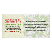 No Corporate Food Photo Cards