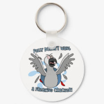 No Crackers African Grey Keychain