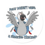 No Crackers African Grey Stickers