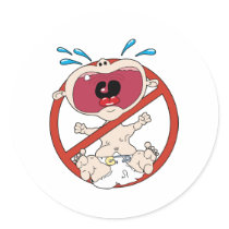 No Cry Babies Stickers