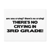 No Crying - 3rd Grade Post Cards