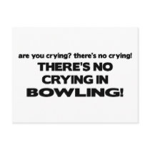 No Crying - Bowling Post Card