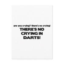 No Crying - Darts Postcard