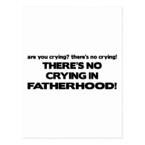 No Crying - Fatherhood postcards