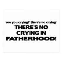 No Crying - Fatherhood postcards