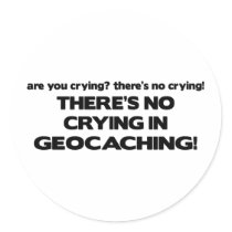 No Crying - Geocaching Sticker